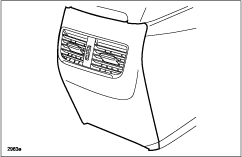 Rear Console Panel With Ventilation