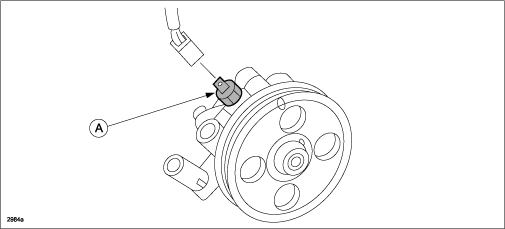power steering oil pump pressure switch (A)