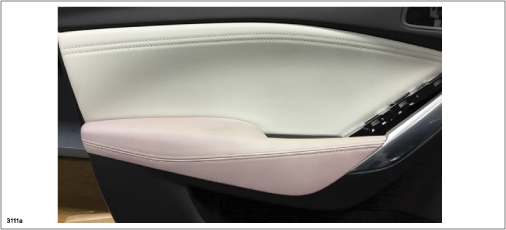 White Door Armrest Pink Discoloration - 2014-2016 Mazda6 | 3111a