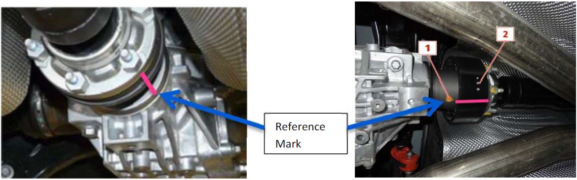 align the reference marks