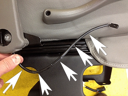 seat belt buckle wiring harness
