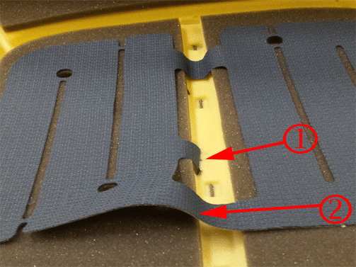 take great care to not create a crease in the tail of the passenger presence sensor