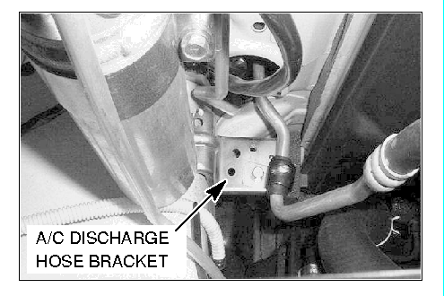 A/C discharge hose bracket