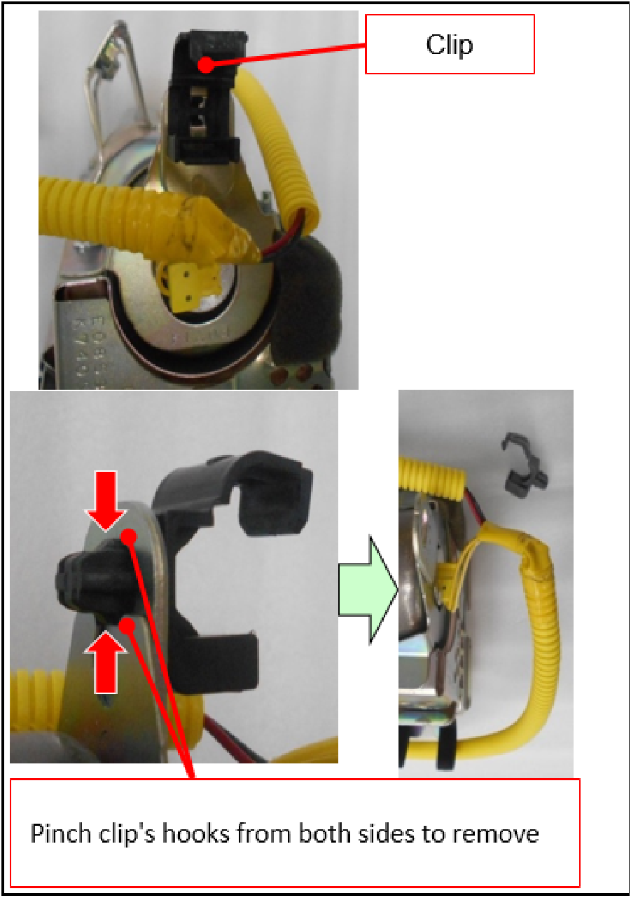 remove wiring clip