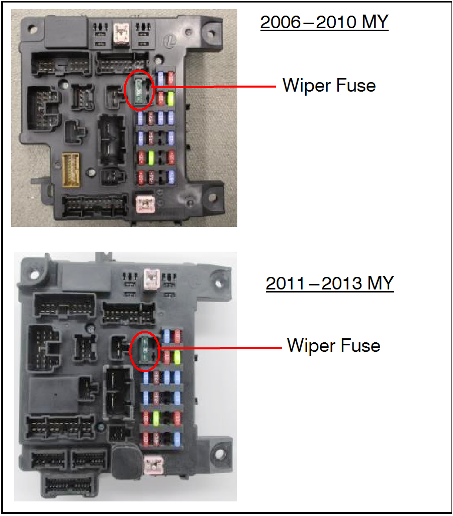 Reinstall the Wiper Fuse