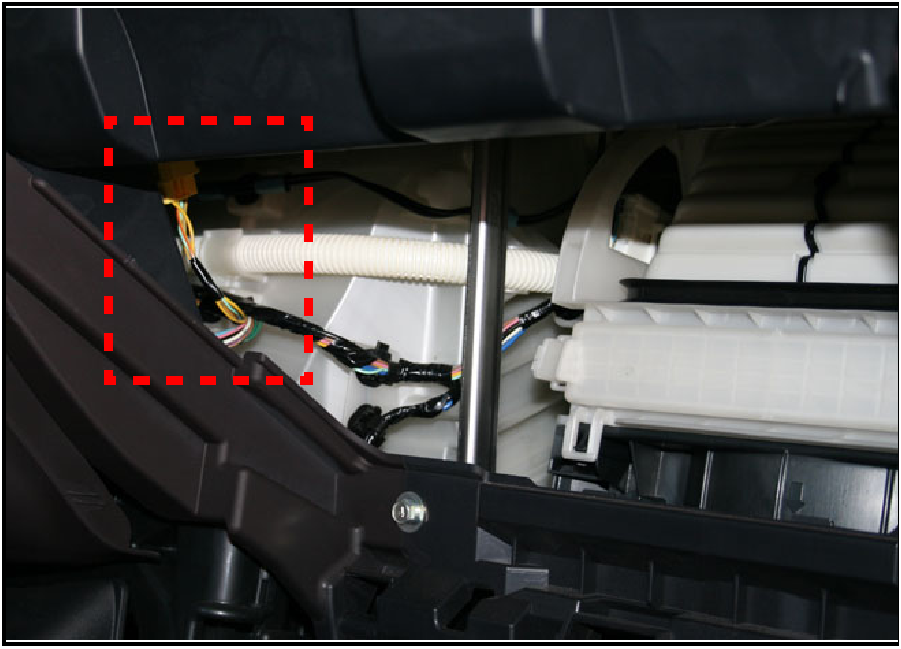 front passenger's air bag module harness side connector