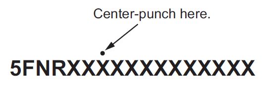 Center-punch here