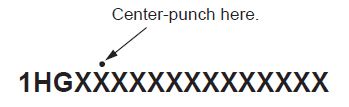 Center-punch here