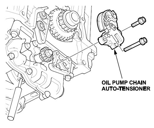 oil pump chain auto-tensioner