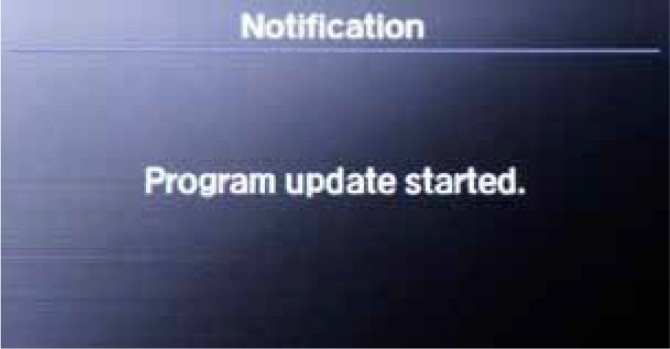 Program update started