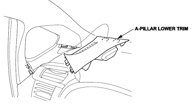 A-pillar lower trim