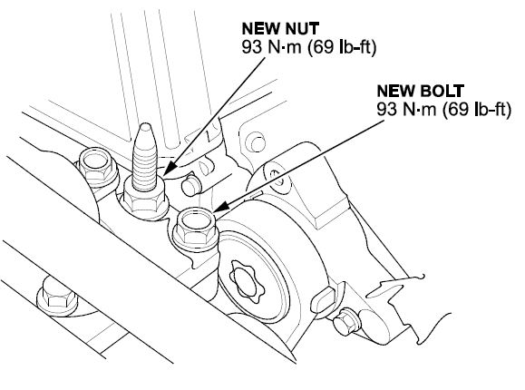side engine mount bracket bolt