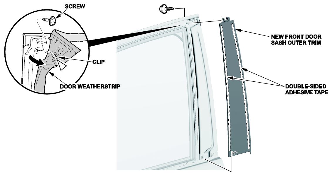 door glass outer weatherstrip