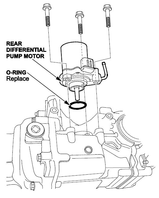 rear differential pump motor