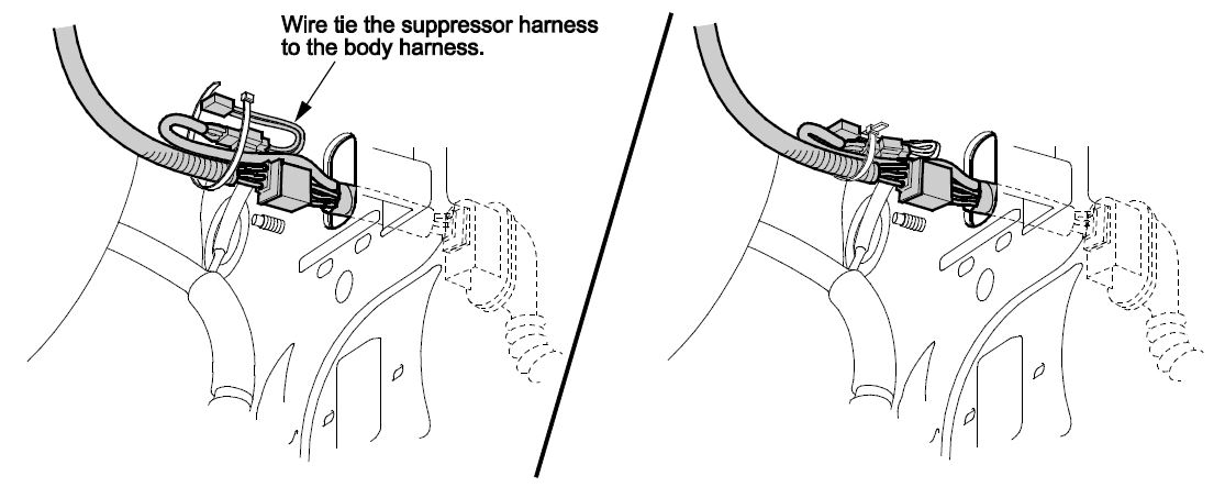 suppressor harness
