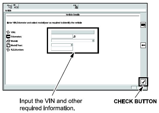 Input the VIN and other required information
