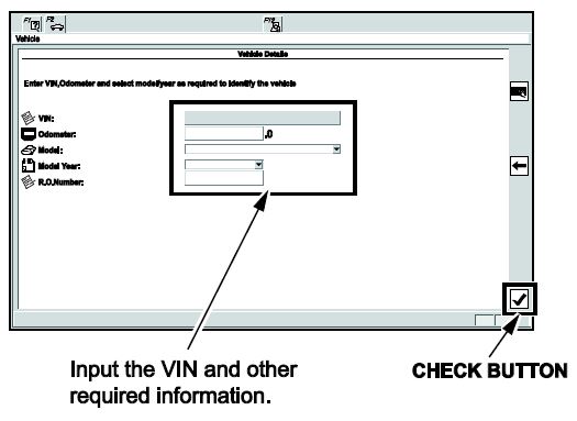 Input the VIN and other required information