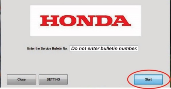 Do not enter a bulletin number