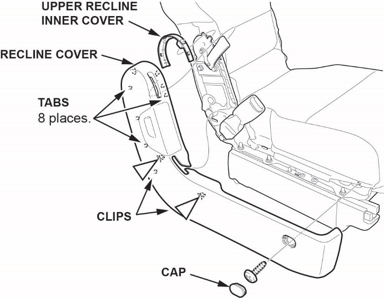 upper recline inner cover
