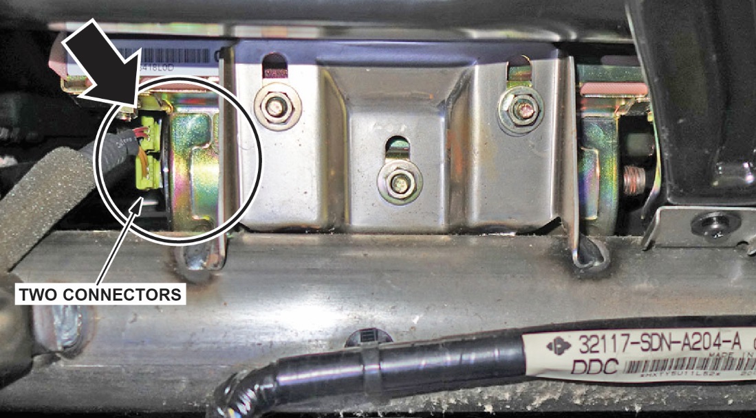 Not Takata inflator – If the inflator has two electrical connectors visible, it is OK