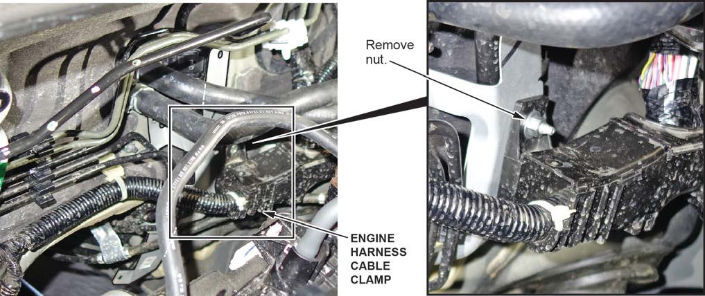 engine harness cable clamp