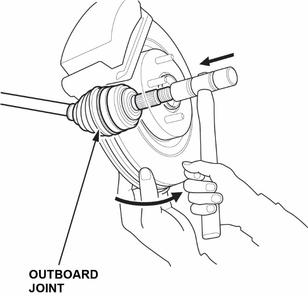 Disconnect the outboard joint