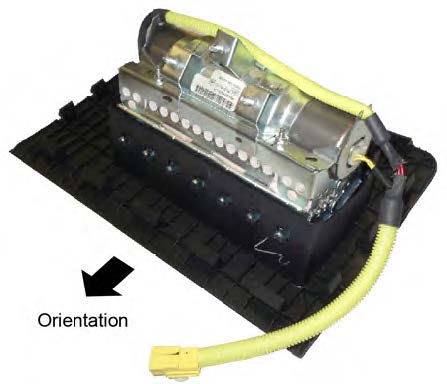 orientation of the airbag
