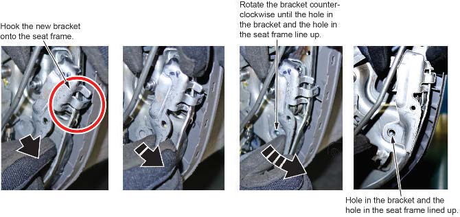 Rotate the bracket counterclockwise