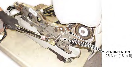 Remove the C-clamp, and torque the nuts