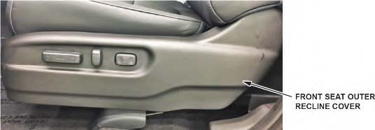 outer seat recline cover