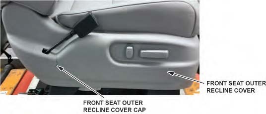 outer recline cover cap