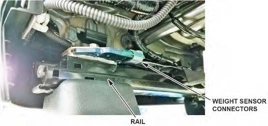 passenger's weight sensor connectors