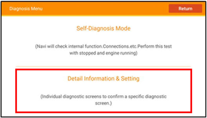 Detail Information & Setting