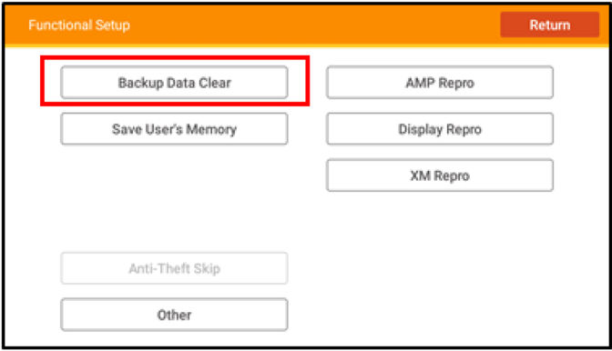 Backup Data Clear