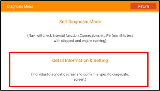 Detail Information & Setting