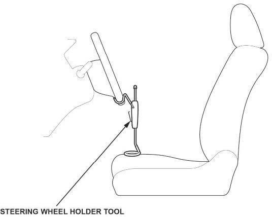 steering wheel holder tool