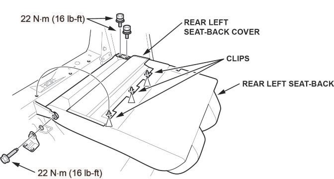 rear left seat-back cover