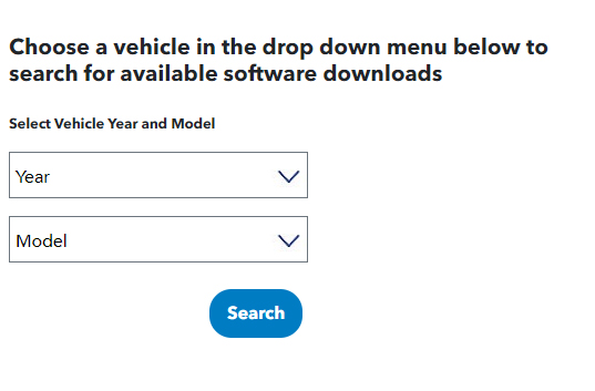 Use the drop down menu to select the year and model