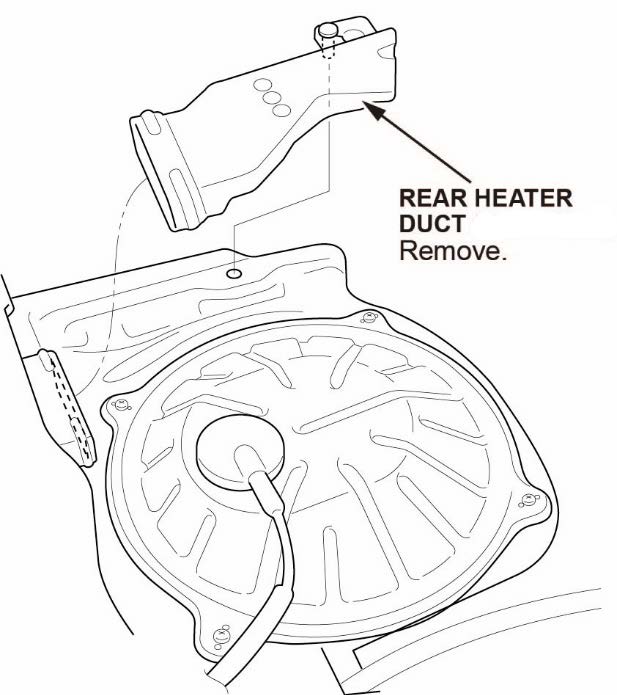 rear heater duct