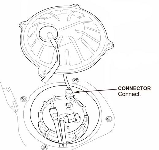 fuel tank unit connector