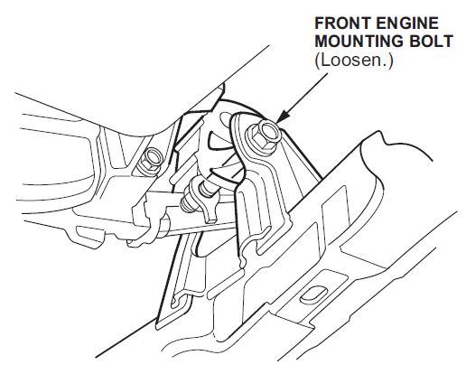 FRONT ENGINE MOUNTING BOLT