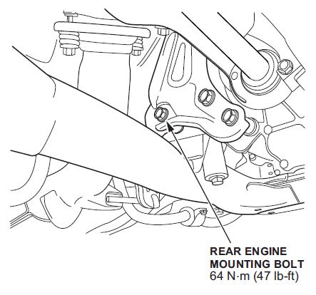 REAR ENGINE MOUNTING BOLT