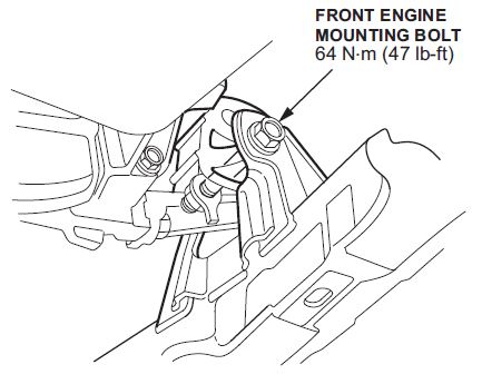 FRONT ENGINE MOUNTING BOLT