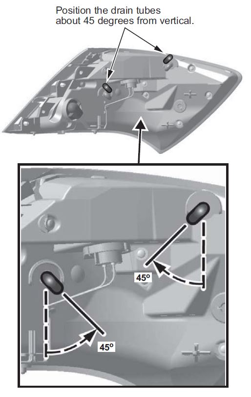 Install drain tubes