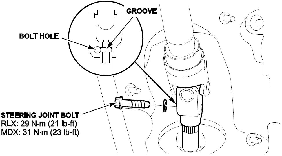 steering joint bolt