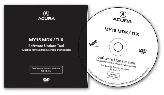 2015 MDX and TLX Navigation System Update DVD