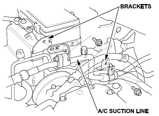 A/C suction line