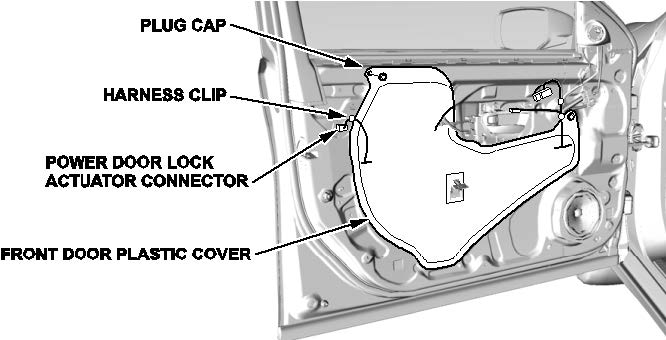 power door lock actuator connector