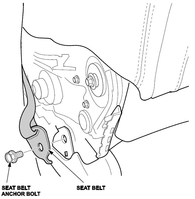 seat belt anchor bolt
