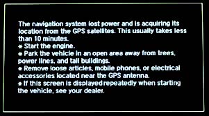 GPS initialization message